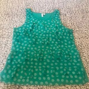 Elle layered ruffle sleeveless tank